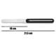 Coltello microdentato con punta arrotondata - 10 cm - Nero - Arcos