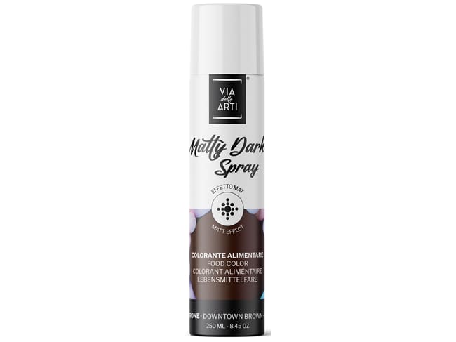 Spray colorato effetto opaco - 250 ml - Marrone - Via delle Arti