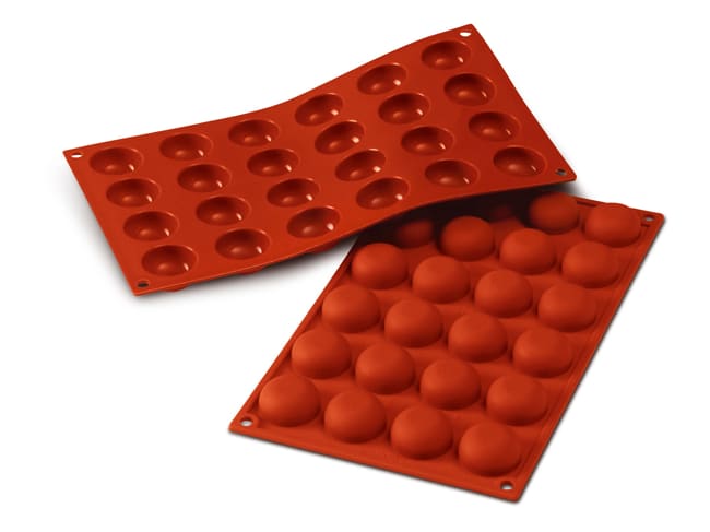 Stampo silicone Silicon Flex - 24 pomponnettes Ø 3,4 cm - 30 x 17,5 cm - Silikomart