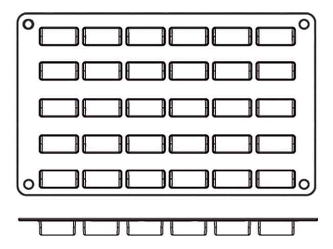 Stampo silicone Silicon Flex - 30 mini torte - 30 x 17,5 cm - Silikomart