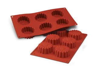 Garcia De Pou Stampa In Silicone Per Muffin - Flex Cottura Tin Muffin, 17.5x30 Cm, Rosso