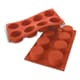 Stampo silicone Silicon Flex - 8 cilindri Ø 6 cm - 30 x 17,5 cm - Silikomart