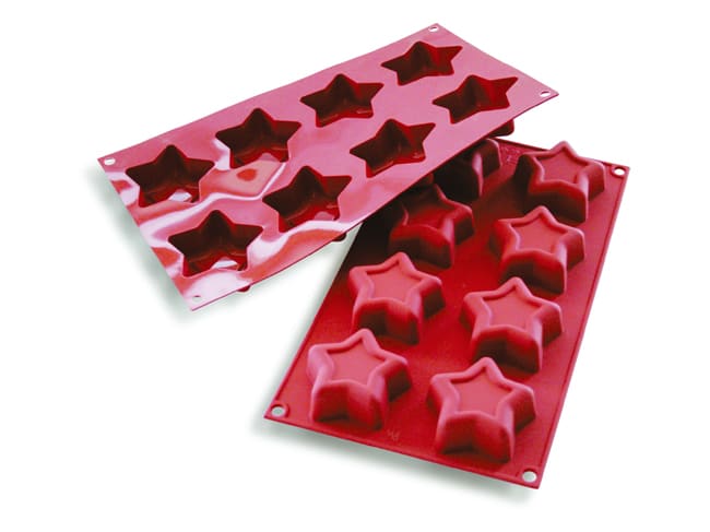 Stampo silicone Silicon Flex - 8 stelle Ø 7 cm - 30 x 17,5 cm - Silikomart