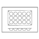 Stampo silicone - 15 semi sfere Ø 4 cm - 30 x 17 cm - Silikomart