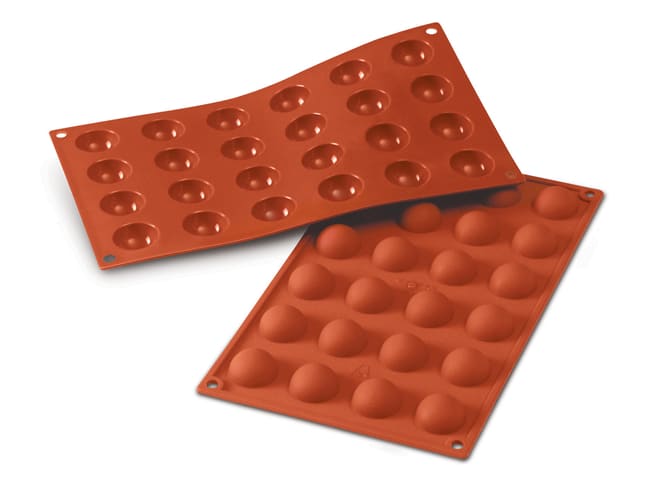 Stampo silicone Silicon Flex - 24 semi sfere Ø 3 cm - 30 x 17 cm - Silikomart