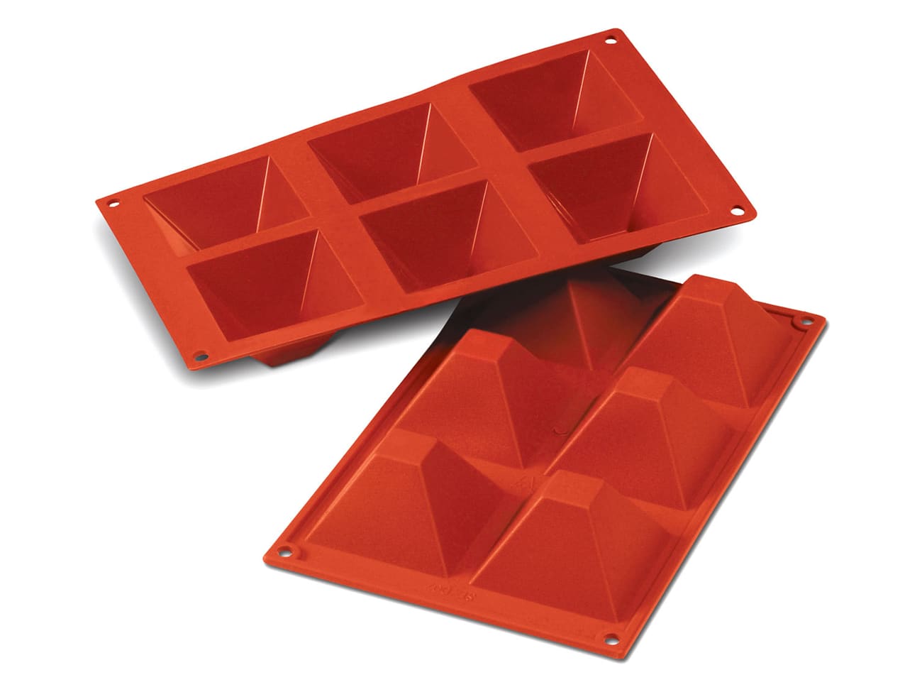 Stampo silicone Silicon Flex - 6 piramidi 7,1 x 7,1 cm - 30 x 17,5 cm -  Silikomart