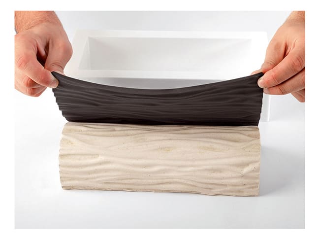 Stampo silicone per tronchetto - Tappetino barocco - 25 x 9 cm - Silikomart