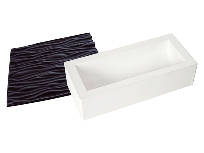 Stampo silicone per tronchetto - Tappetino finto legno - 25 x 9 cm - Silikomart