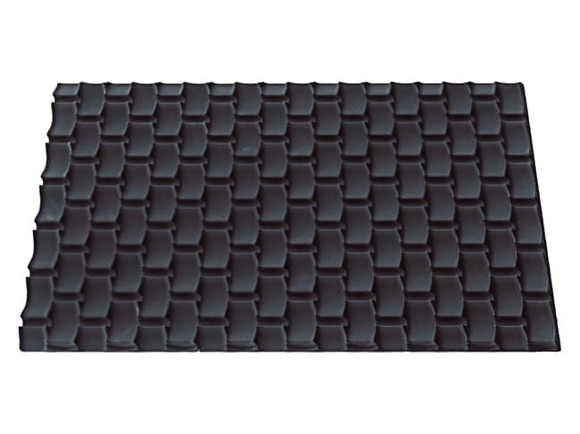 Stampo silicone per tronchetto - Tappetino intrecciato - 25 x 9 cm - Silikomart