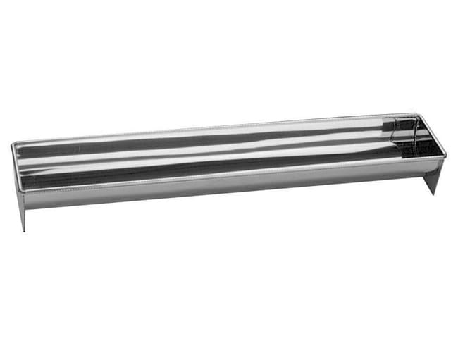 Stampo per tronchetto di Natale - Banda stagnata - 35 cm x Ø 6 cm - Mallard Ferrière