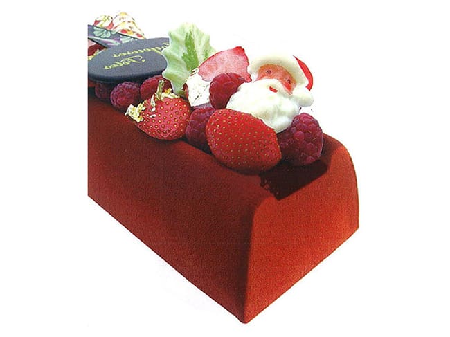 Stampo per tronchetto a fondo piatto (x 12) - Lunghezza 50 cm - 8,3 x 7 cm - Mallard Ferrière