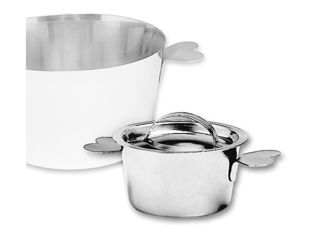 Stampo per charlotte in acciaio inox - Ø 7cm con coperchio - Matfer