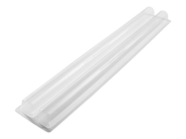 Stampo termoformato per tronchetto (x 10) - Mezza rotonda - Matfer