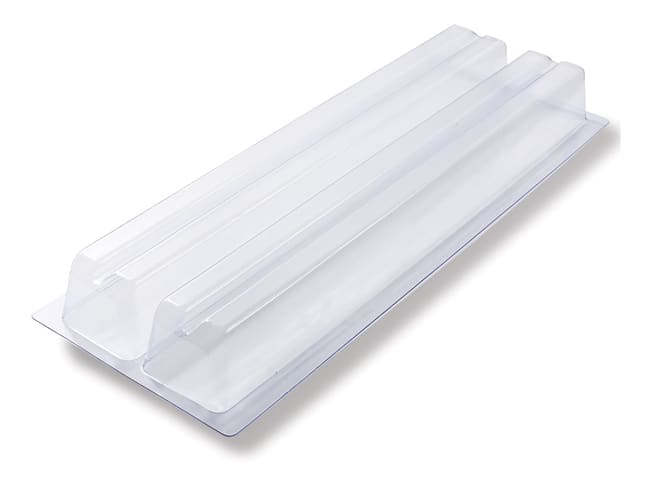 Stampo termoformato per tronchetto (x 10) - Scanalata - Matfer