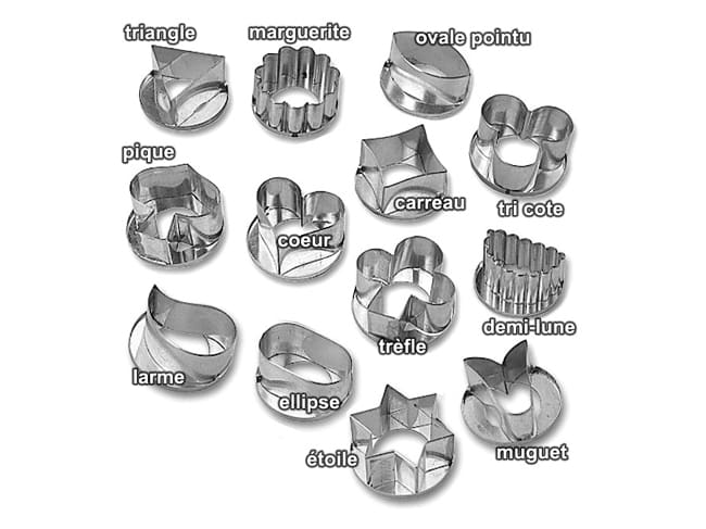 Taglierina per sablé - Forma a mezzaluna scanalata - Matfer