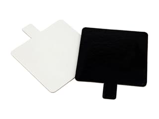 Supporto di cartone quadrato con linguetta