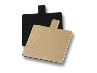 Supporto di cartone quadrato con linguetta