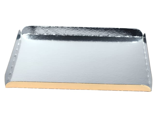 Vassoi per catering (x 25) - argento e oro - 34 x 25 cm - Meilleur du Chef
