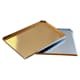 Vassoi per catering (x 25) - argento e oro - 34 x 25 cm - Meilleur du Chef