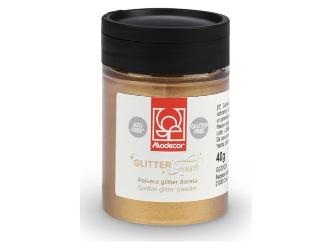 Colorante alimentare glitter oro - Polvere di superficie - Modécor
