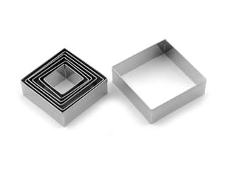 Stampino quadrato in acciaio inossidabile semplice