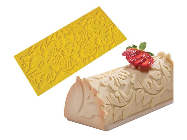 Tappetino in silicone - Motivo floreale - 36 x 16 cm - Martellato