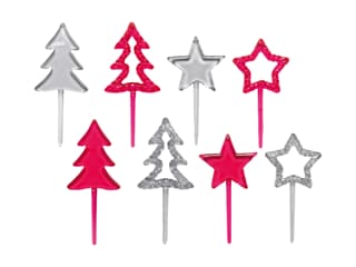 Cake topper per tronchetto di Natale (x 100)