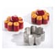 Anello fiore microforato - Per pasta sfoglia - Ø 9,5 x altezza 4.5 cm - Pavoni