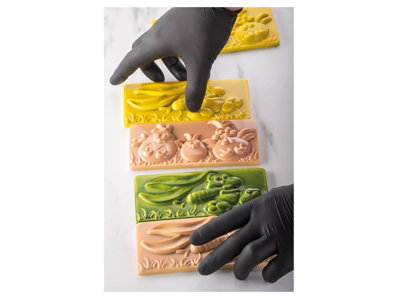 Stampo In Silicone Per Cioccolato E Gesso - 4 Forme Collegate, Dimensioni 18x12 Cm, Morbido E Antiaderente, Per Bomboniere E Decorazioni Fai Da Te