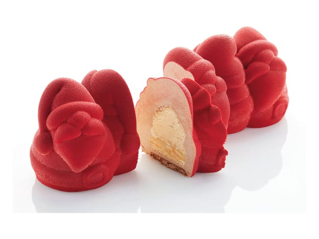 Stampo silicone per tronchetto - Babbo Natale - 25 x 10 cm - Pavoni