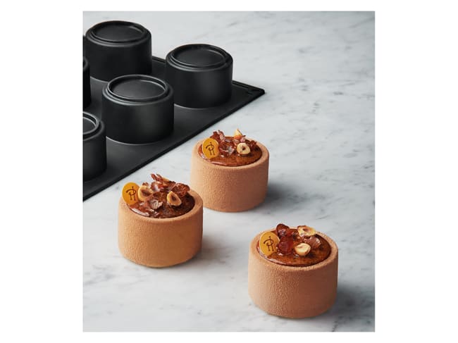 Stampo in silicone Cylindra di Pierre Hermé - 12 cilindri - 40 x 30cm - Pavoni