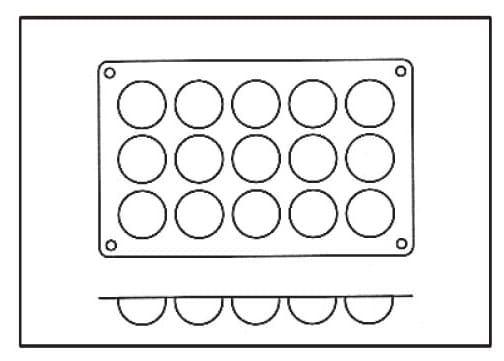 Stampo in silicone da 15 semisfere - Meilleur du Chef