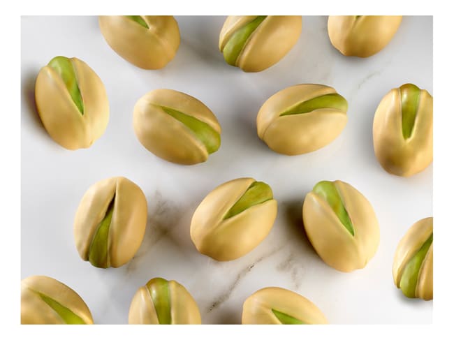 Stampo di silicone Pavoflex - 20 pistacchi piccoli - 30 x 17.5 cm - Pavoni