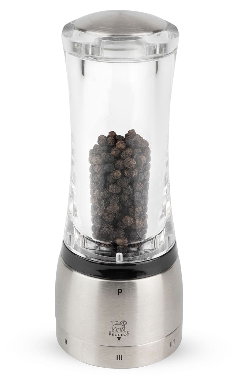 Macinapepe Peugeot Bistro 10 Cm - Legno PEFC, Regolazione Macinatura, Grigio Talpa, Francia - Foto 6