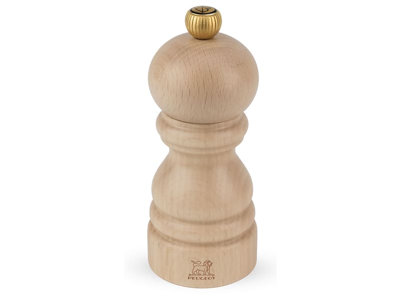 Genware London Macinapepe In Legno Di Faggio E Rame 12 Cm - Macinino Con Meccanismo In Ceramica - 2