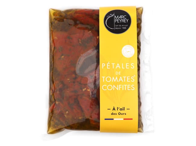 Petali di pomodoro canditi - Con aglio selvatico - 200 g - Marc Peyrey