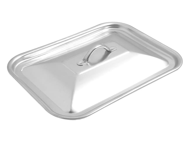 Coperchio in acciaio inox - Per pirofila Steelpan - 30 x 22 cm - Patisse