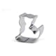 Taglierina per sablé Chat in acciaio inossidabile - ht 6 cm - Patisse