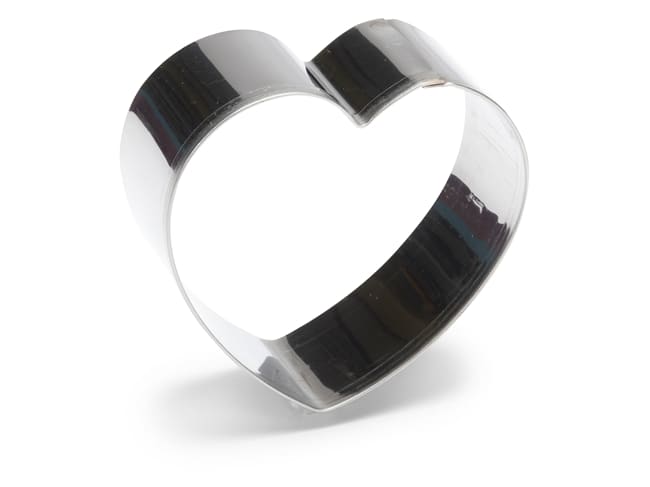 Taglierina per sablé Cuore in acciaio inossidabile - ht 8 cm - Patisse