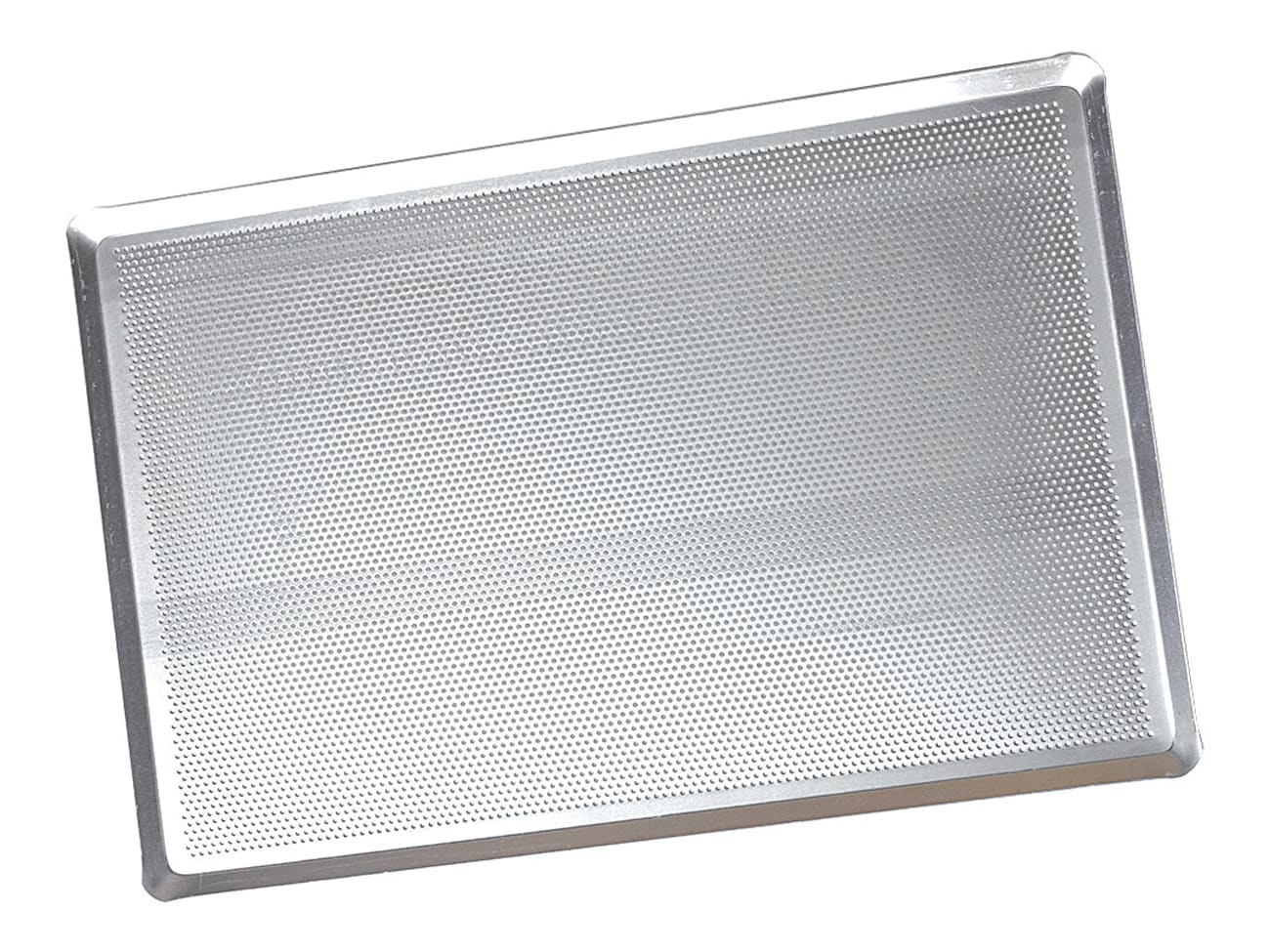 Teglia Da Forno Perforata Antiaderente In Teflon E Alluminio - Rettangolare Con Fori Da 3 Mm Per Pizza E Pane