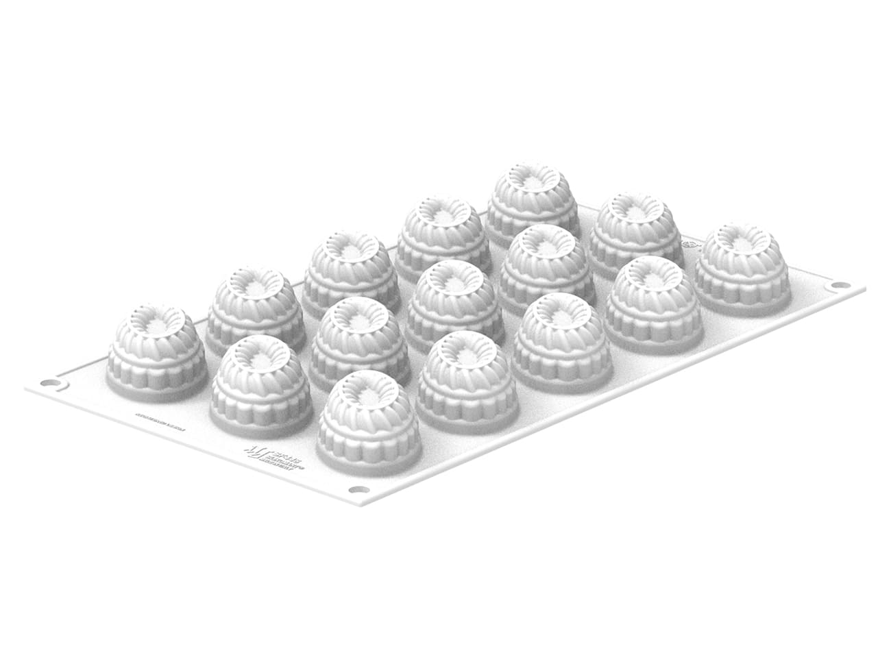 Set 2 Stampi In Silicone A Forma Di Disco Spirale - 14 Cm E 7,6 Cm Per Torte, Cioccolato, Saponi E Resina