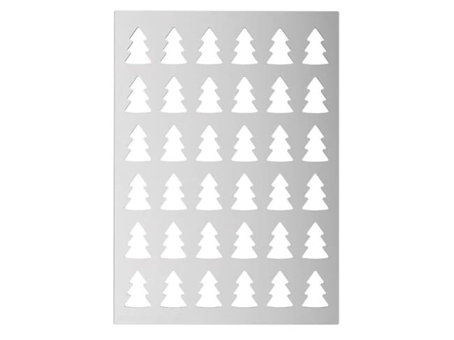 Chablon in silicone (x 2) - 36 albero di natale - Silikomart