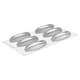 Stampo silicone - Kit di 6 tartellette Cabosse - 12 x 4 x 2 cm - Silikomart