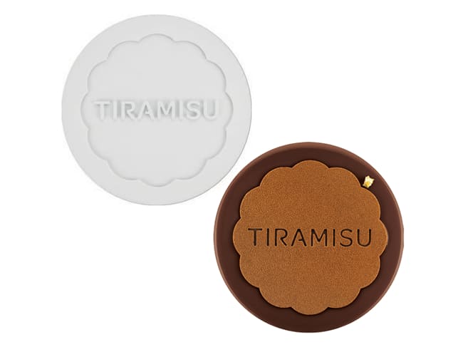 Stampo per decorazione - Tiramisu - Ø 18 cm - Silikomart