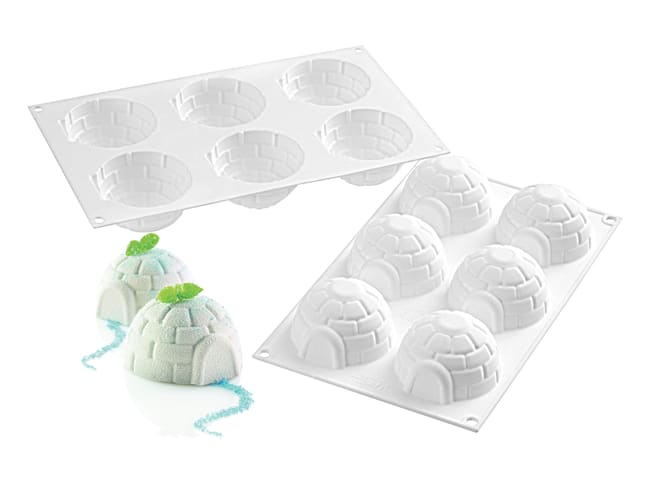 Stampo in siliicone - 6 igloo - 30 x 17,5cm - Silikomart