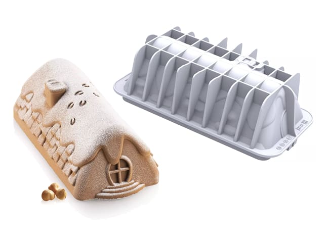 Stampo silicone - Winter cottage - 23 x 10,5 cm - Silikomart