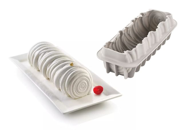 Stampo silicone per tronchetto Lana - 24,5 x 9,5 cm - Silikomart