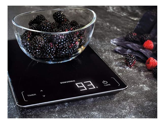 Bilancia da cucina - 15 kg/1 g - EL nera - Soehnle