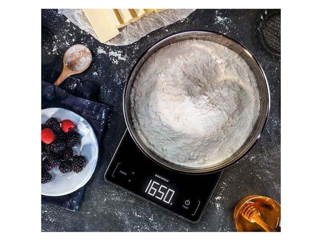 Bilancia da cucina - 15 kg/1 g - EL nera - Soehnle