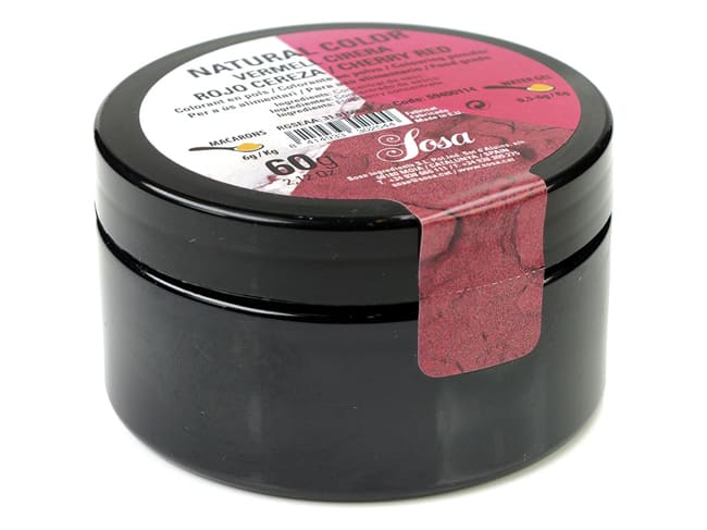 Colorante naturale rosso ciliegia in polvere - idrosolubile - 40 g - Sosa